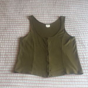 Button up tank top RVCA